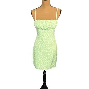 Tiger Mist | Dresses | Nwt Tiger Mist Noelle Dress Xs Green Dye Sleeveless  Bodycon Mini Tie Side Halter | Poshmark